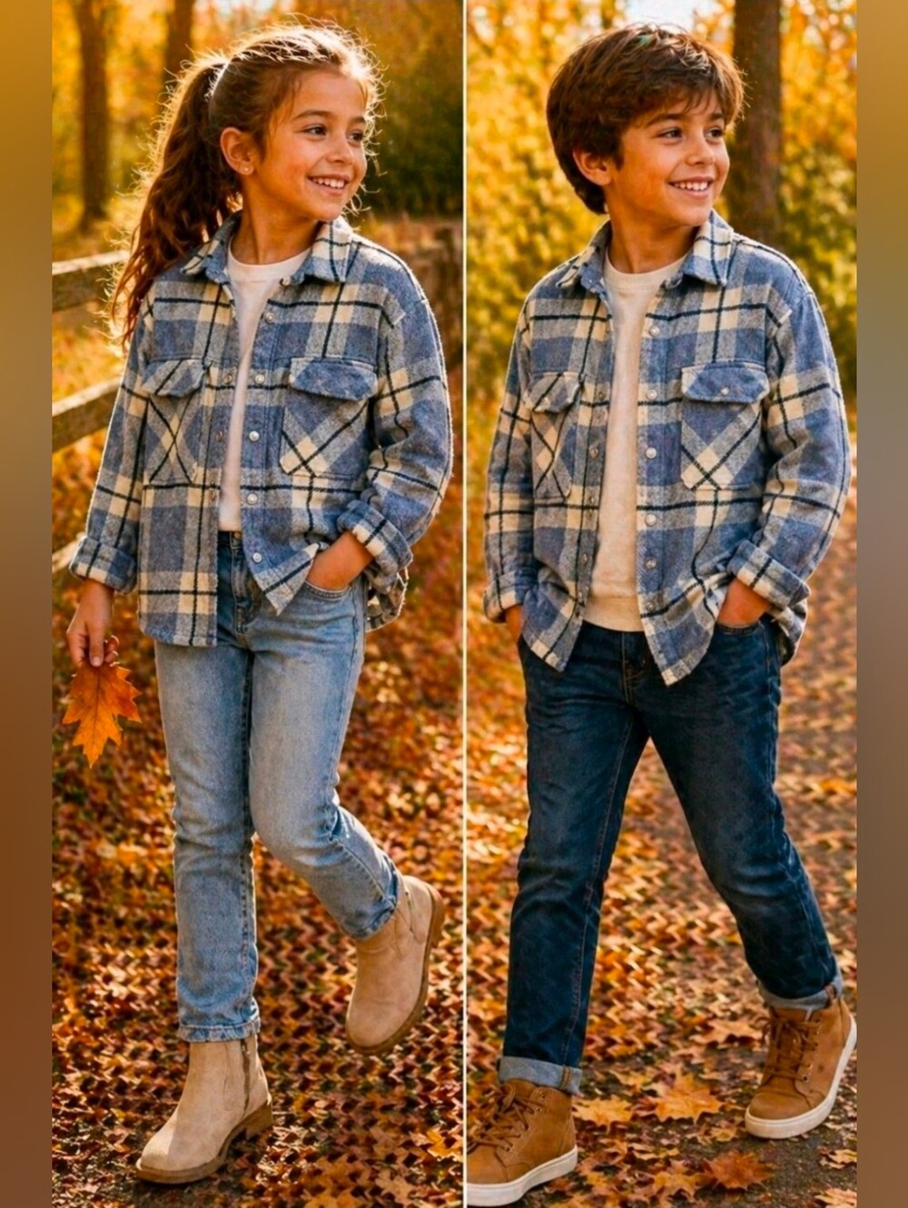 Zara Boys Light Blue Flannel Button Down Shirt Size 8-9 Long Sleeve Cotton